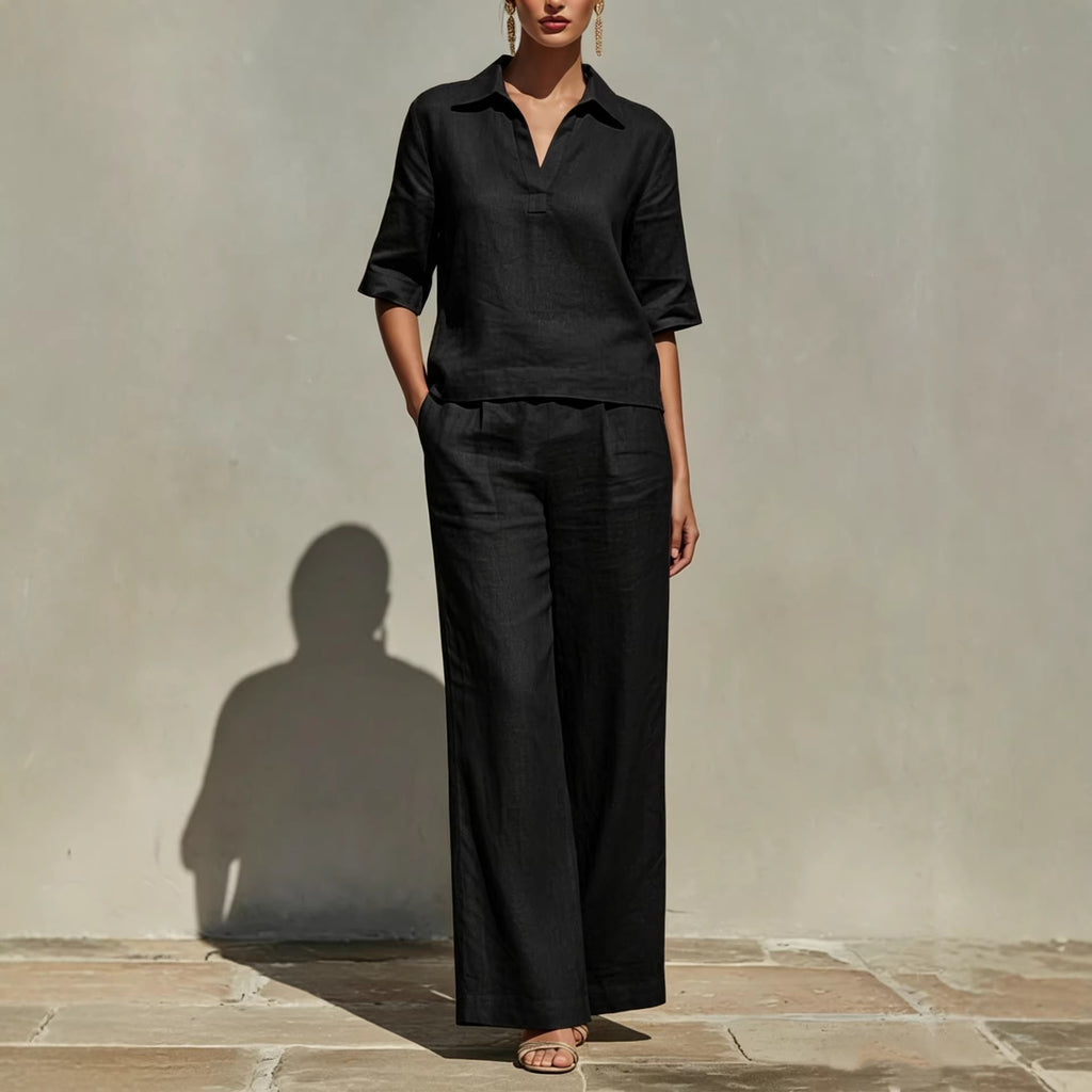 Lovicart Linen Two-Piece Set — Relaxed Chic, Effortlessly Yours