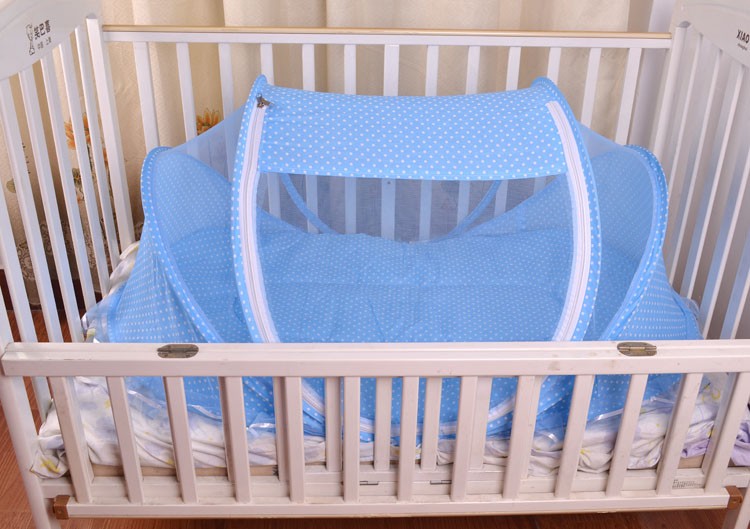 Safe Slumber Baby Bed Net Set — Foldable Mosquito Net with Mattress & Pillow