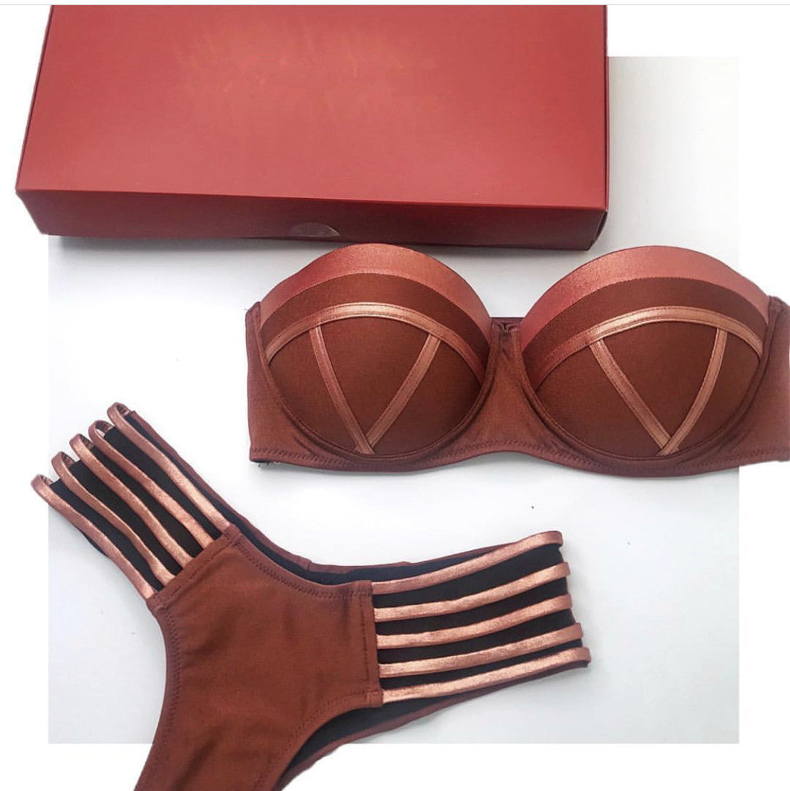 Women's Premium Swimsuit — Underwire Support, High-Elasticity Nylon