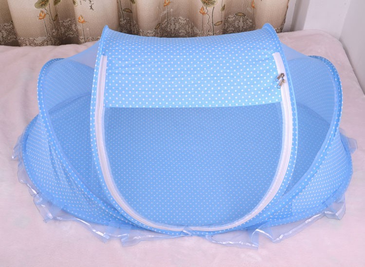 Safe Slumber Baby Bed Net Set — Foldable Mosquito Net with Mattress & Pillow
