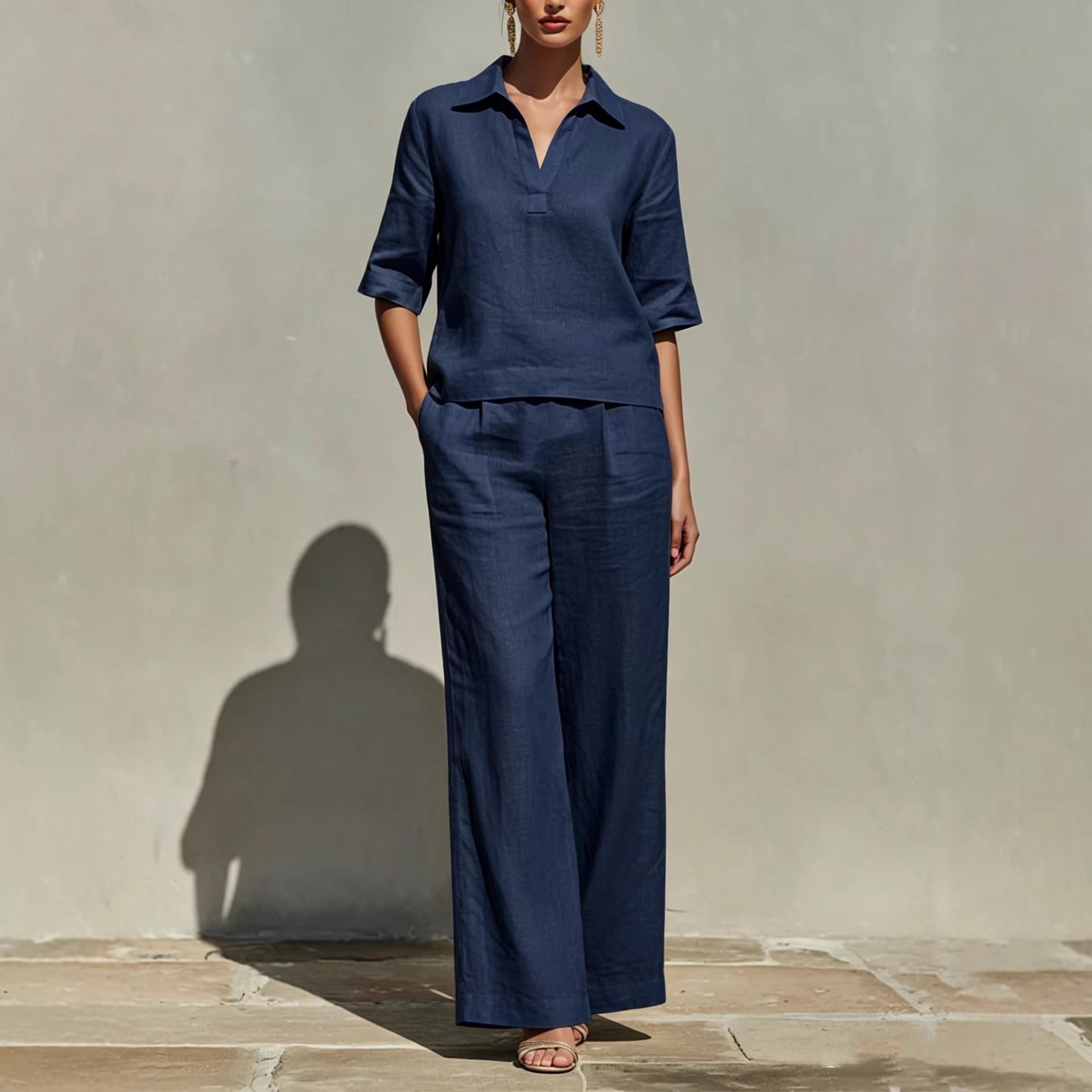 Lovicart Linen Two-Piece Set — Relaxed Chic, Effortlessly Yours