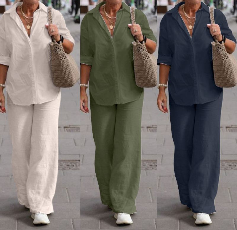 Lovicart Wide-Leg Co-ord Set — Effortless Everyday Luxury