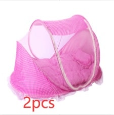 Safe Slumber Baby Bed Net Set — Foldable Mosquito Net with Mattress & Pillow
