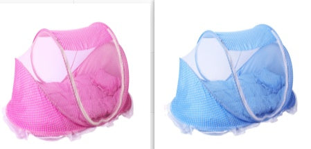 Safe Slumber Baby Bed Net Set — Foldable Mosquito Net with Mattress & Pillow