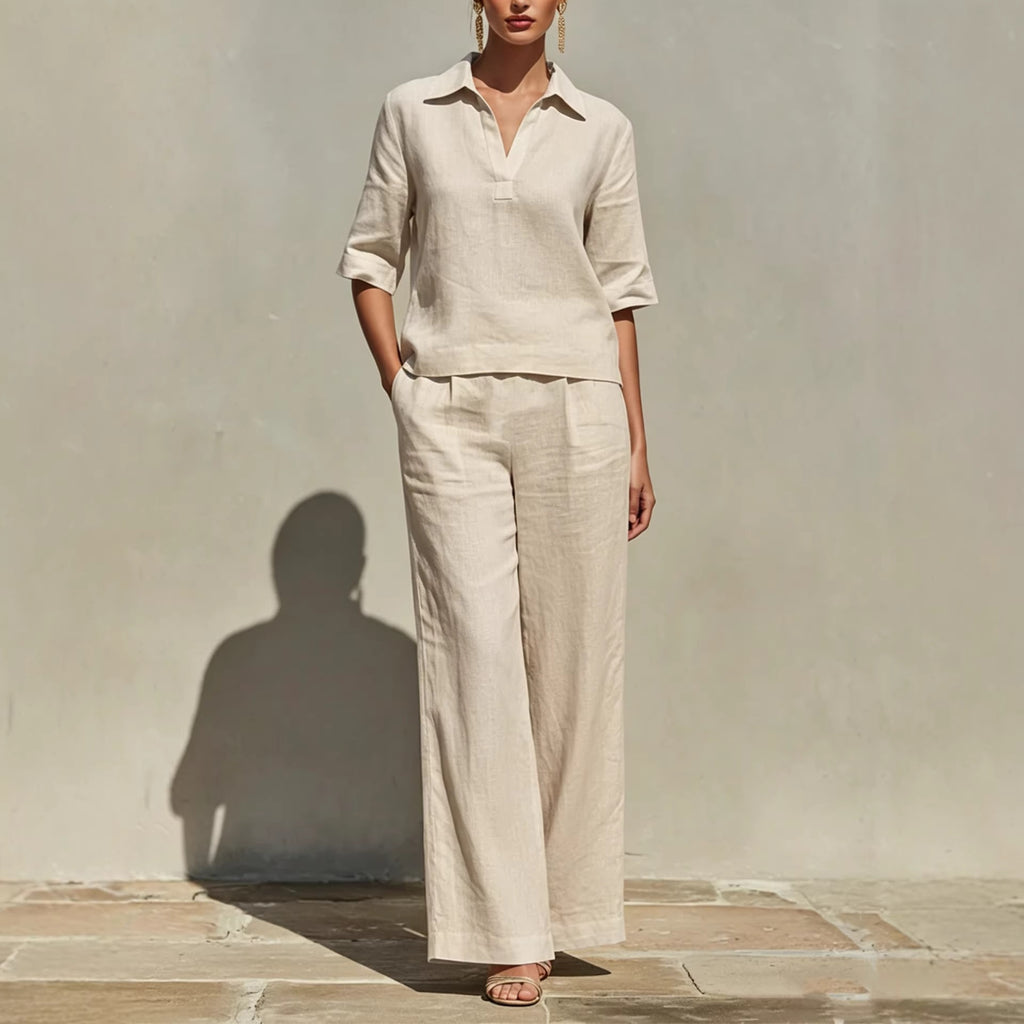 Lovicart Linen Two-Piece Set — Relaxed Chic, Effortlessly Yours