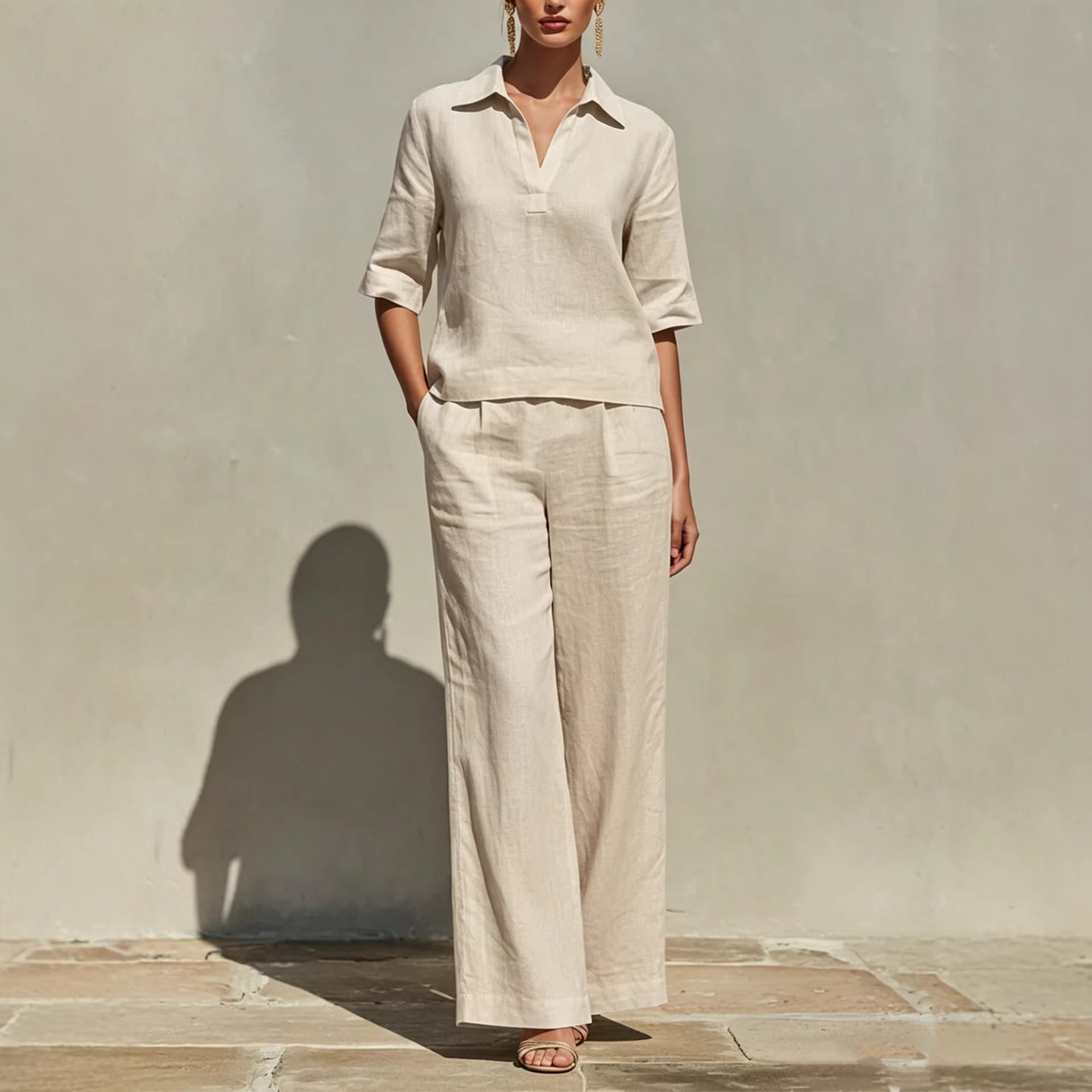 Lovicart Linen Two-Piece Set — Relaxed Chic, Effortlessly Yours