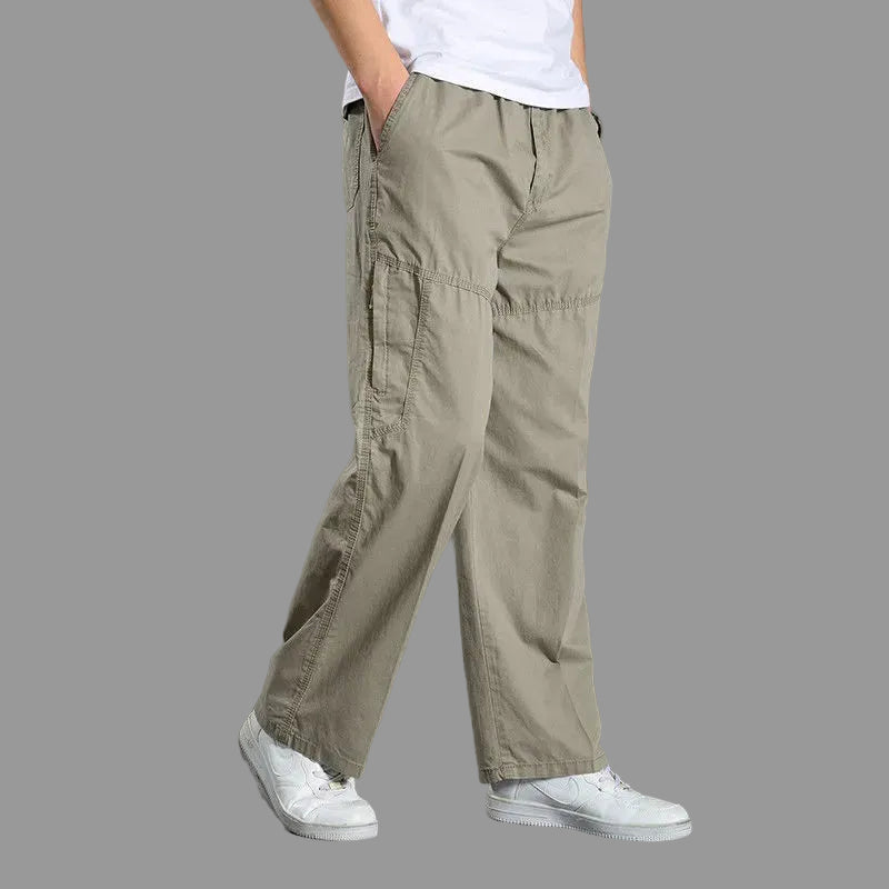 All-Season Men's Cargo Pants — Relaxed Fit, Extended Sizes