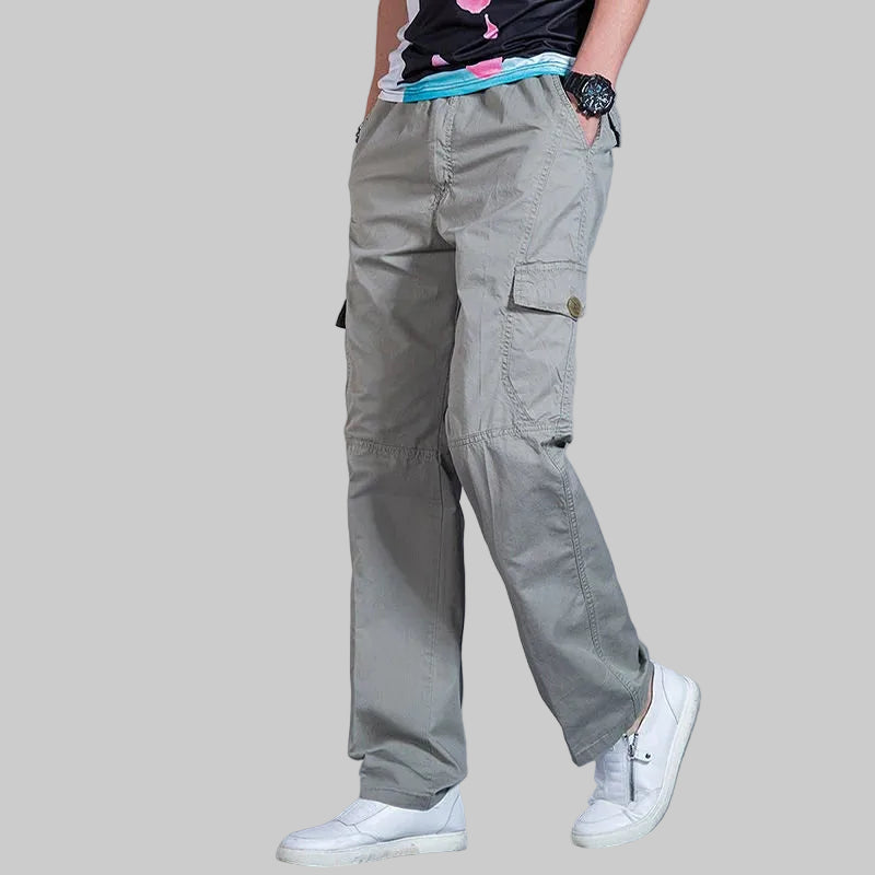 All-Season Men's Cargo Pants — Relaxed Fit, Extended Sizes