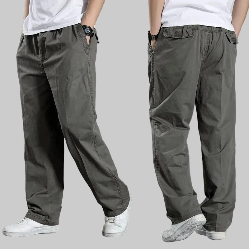 All-Season Men's Cargo Pants — Relaxed Fit, Extended Sizes
