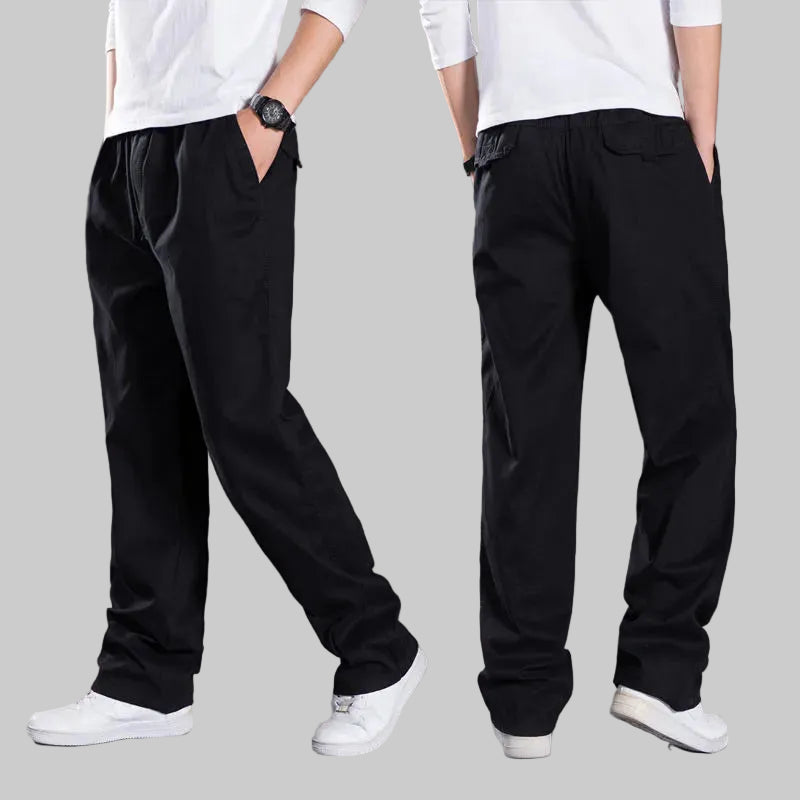 All-Season Men's Cargo Pants — Relaxed Fit, Extended Sizes