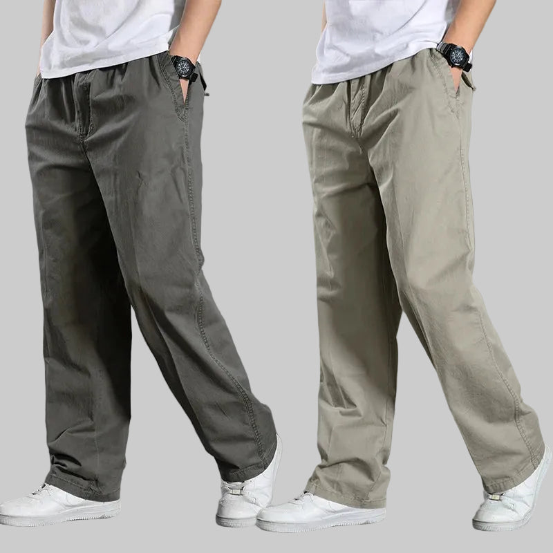 All-Season Men's Cargo Pants — Relaxed Fit, Extended Sizes