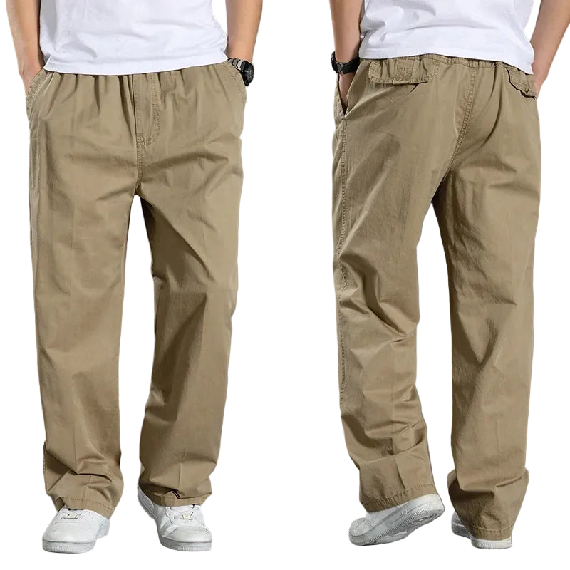 All-Season Men's Cargo Pants — Relaxed Fit, Extended Sizes