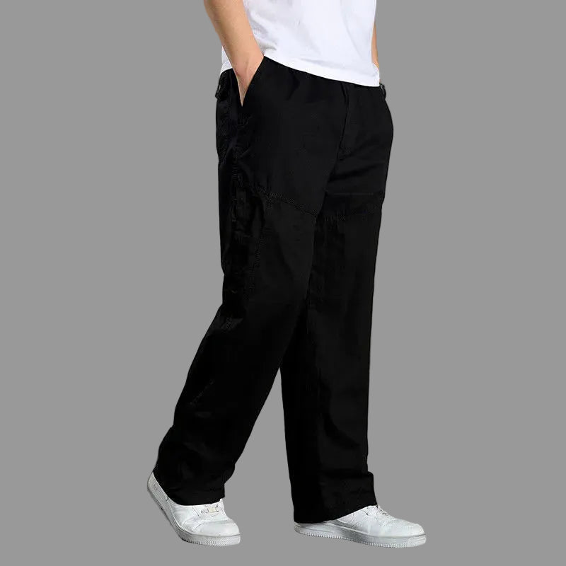 All-Season Men's Cargo Pants — Relaxed Fit, Extended Sizes
