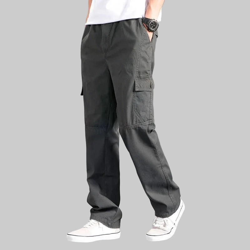 All-Season Men's Cargo Pants — Relaxed Fit, Extended Sizes