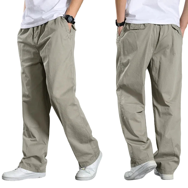 All-Season Men's Cargo Pants — Relaxed Fit, Extended Sizes
