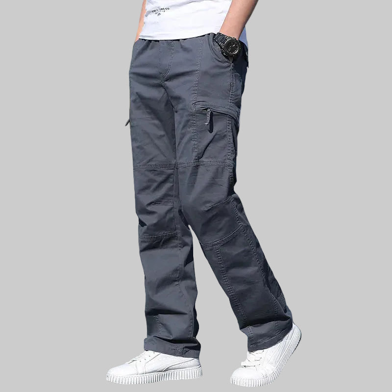 All-Season Men's Cargo Pants — Relaxed Fit, Extended Sizes
