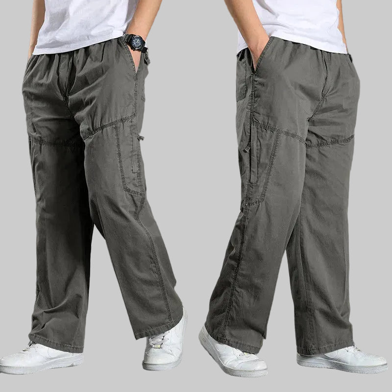 All-Season Men's Cargo Pants — Relaxed Fit, Extended Sizes