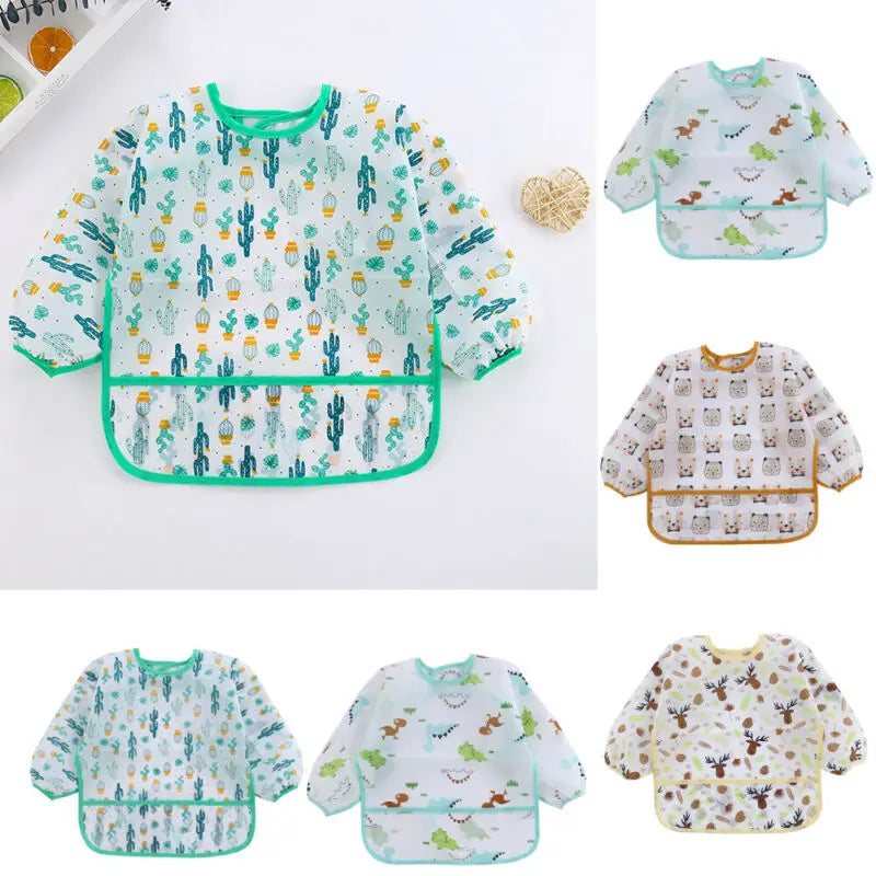 Little Mess Masters — Kids Waterproof Long Sleeve Art Smock Bib
