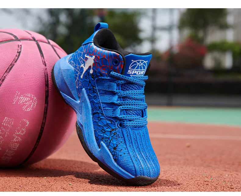 Kids' Pro Court Basketball Shoes — Non-Slip, Breathable & Built to Move