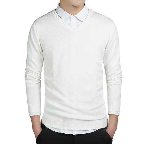 Classic V-Neck Sweater | Premium Cotton Knit