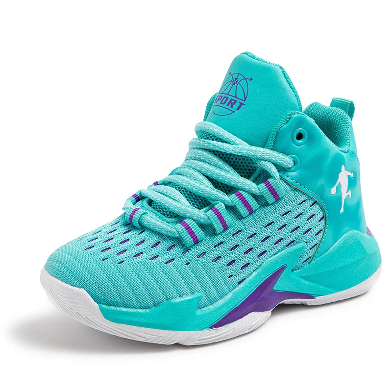 Kids' Pro Court Basketball Shoes — Non-Slip, Breathable & Built to Move