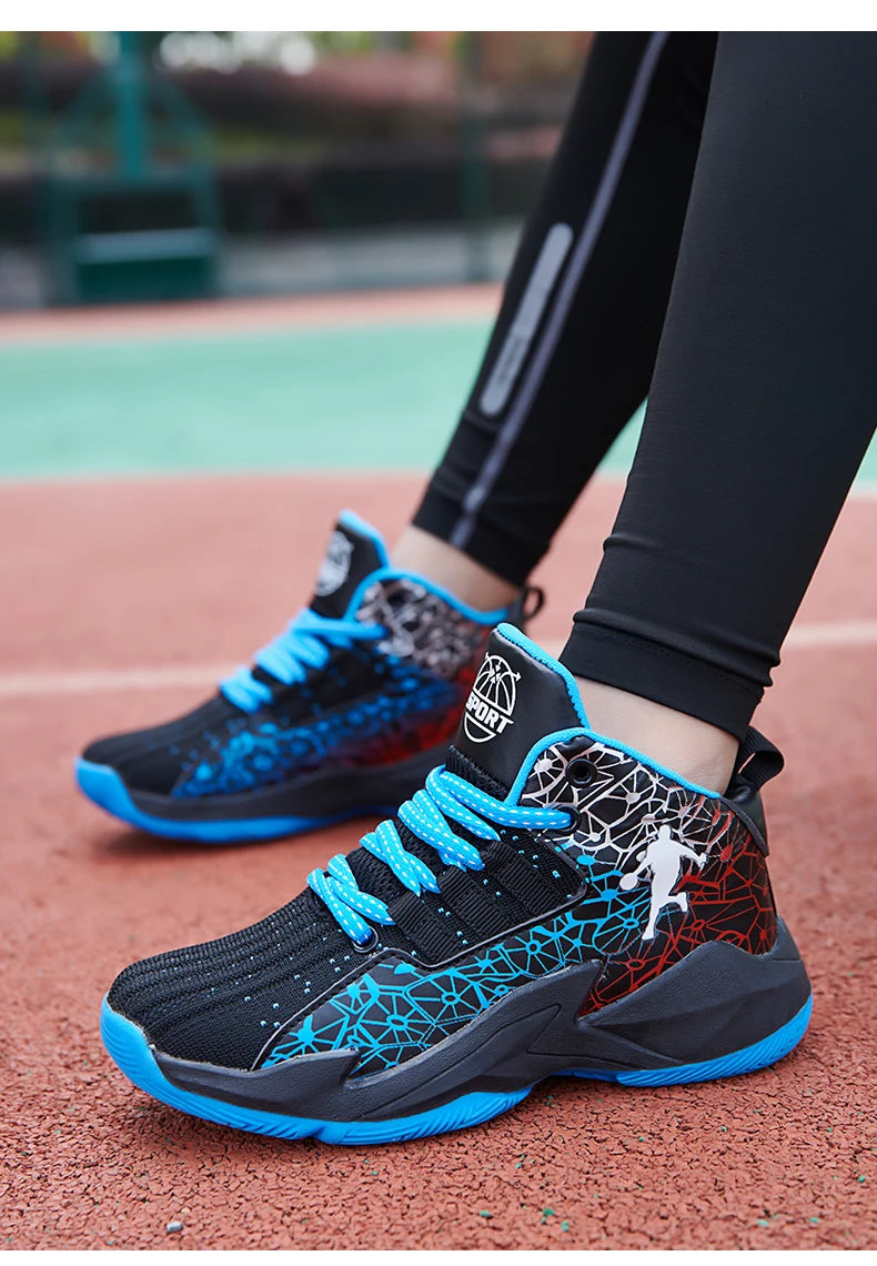 Kids' Pro Court Basketball Shoes — Non-Slip, Breathable & Built to Move