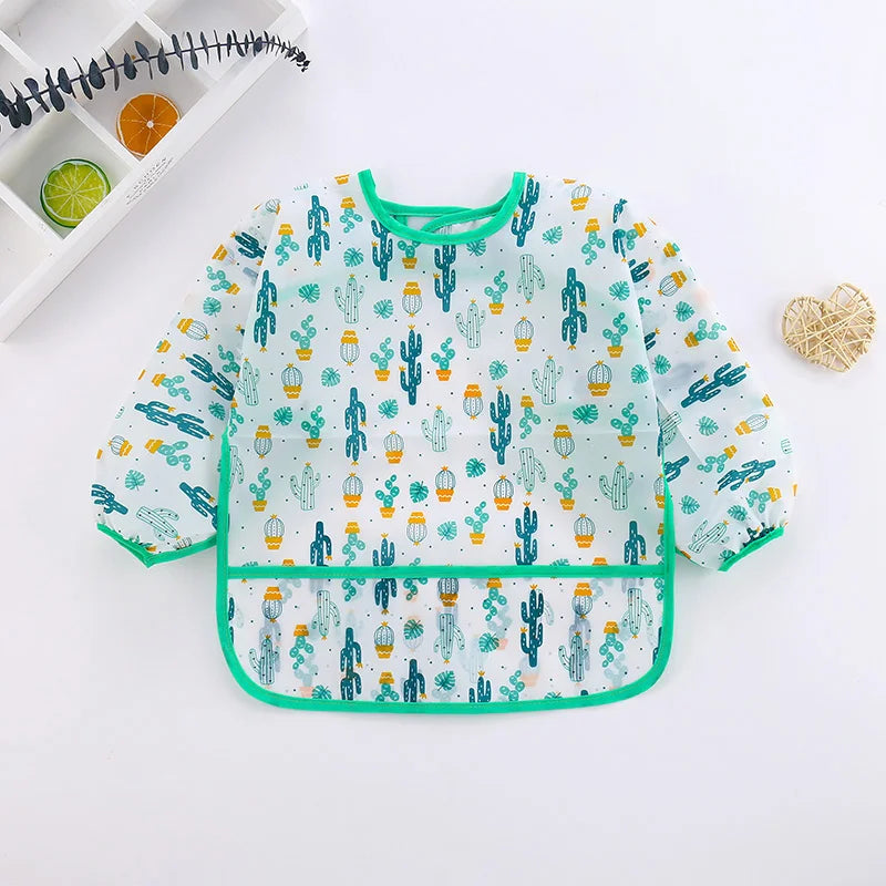 Little Mess Masters — Kids Waterproof Long Sleeve Art Smock Bib