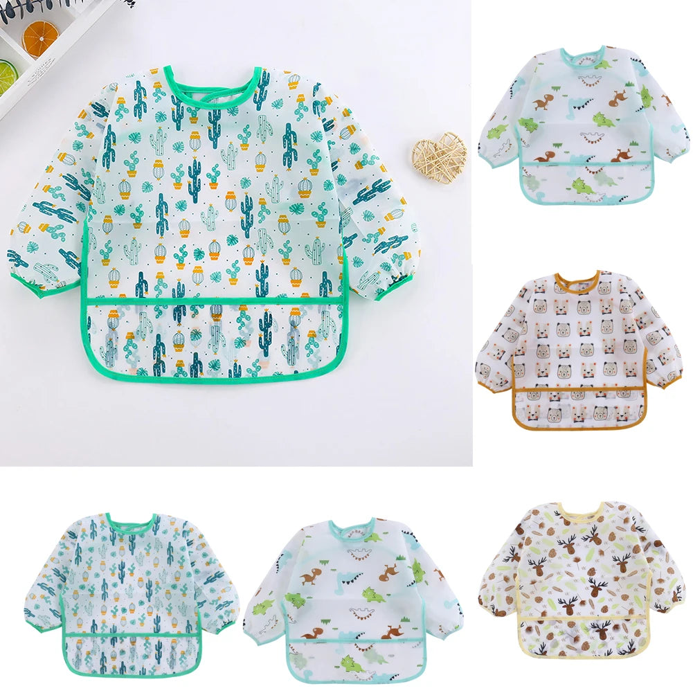 Little Mess Masters — Kids Waterproof Long Sleeve Art Smock Bib