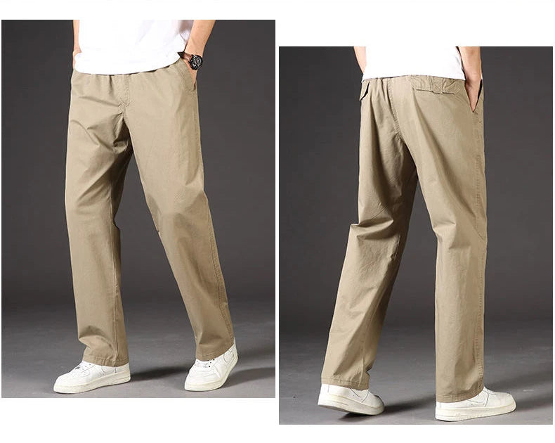 All-Season Men's Cargo Pants — Relaxed Fit, Extended Sizes