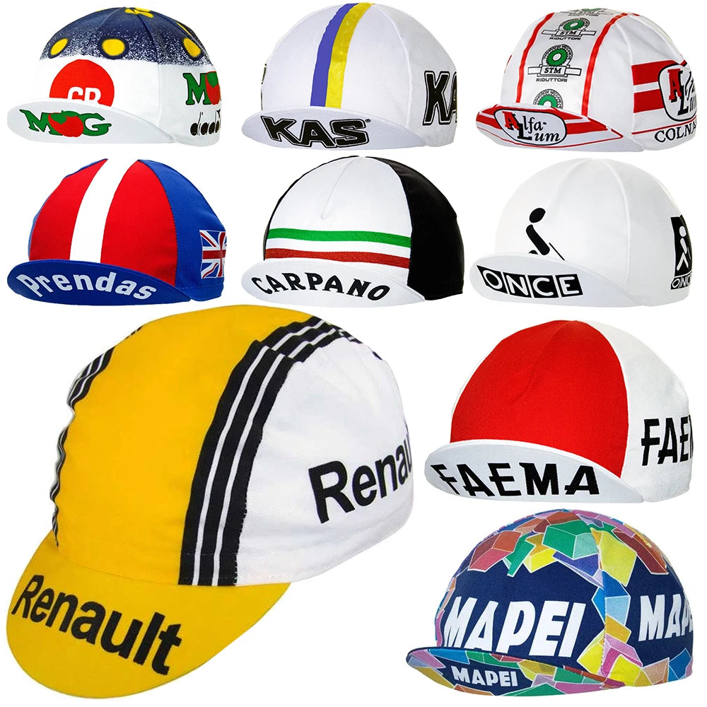 Retro Cycling Cap — 9 Styles