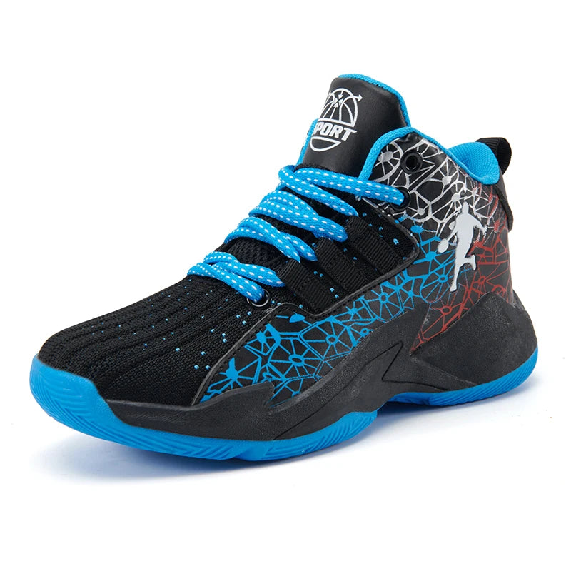 Kids' Pro Court Basketball Shoes — Non-Slip, Breathable & Built to Move