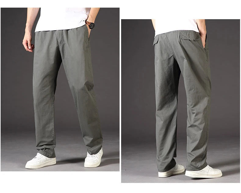 All-Season Men's Cargo Pants — Relaxed Fit, Extended Sizes