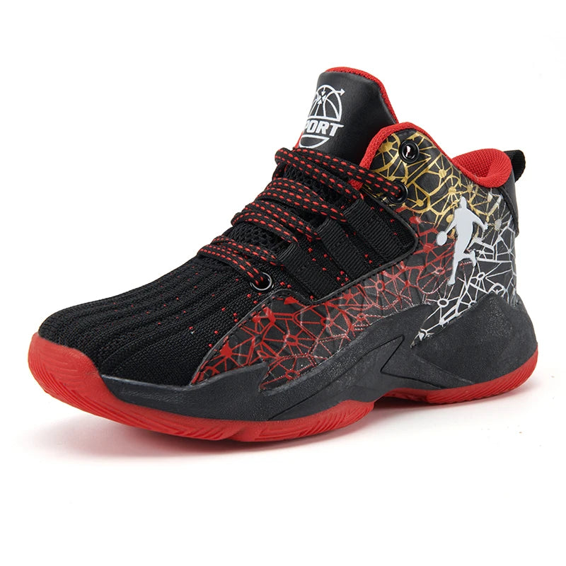 Kids' Pro Court Basketball Shoes — Non-Slip, Breathable & Built to Move