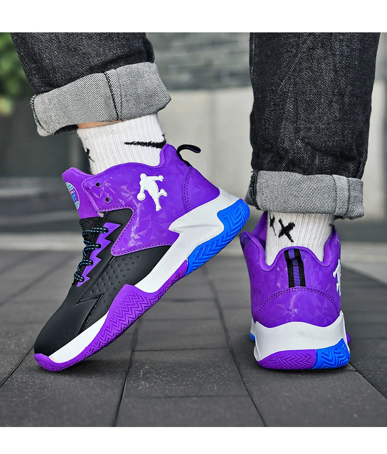Kids' Pro Court Basketball Shoes — Non-Slip, Breathable & Built to Move