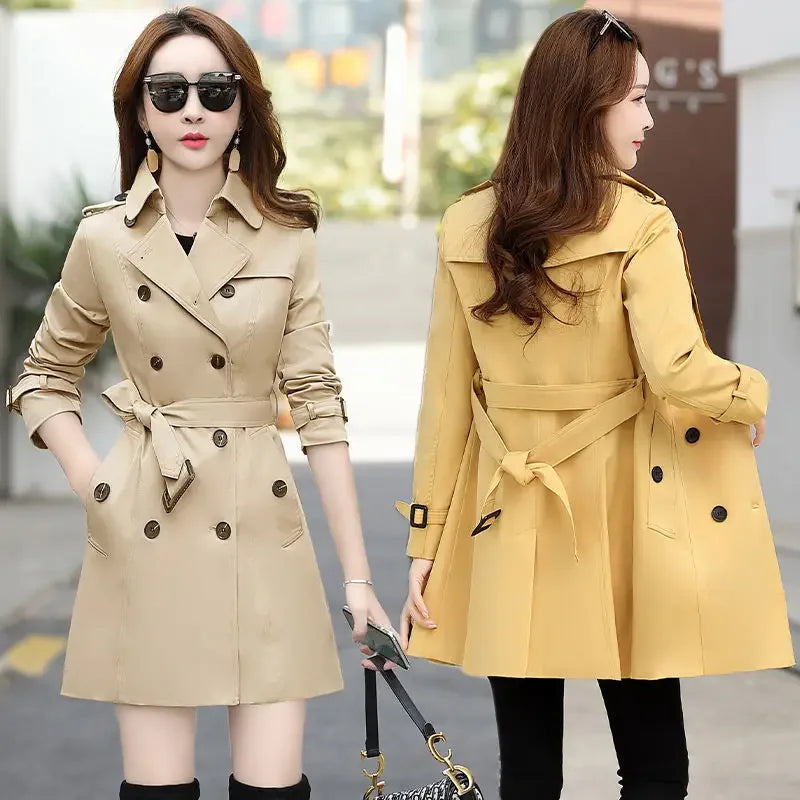 The Seoul Coat — Slimming V-Neck Windbreaker