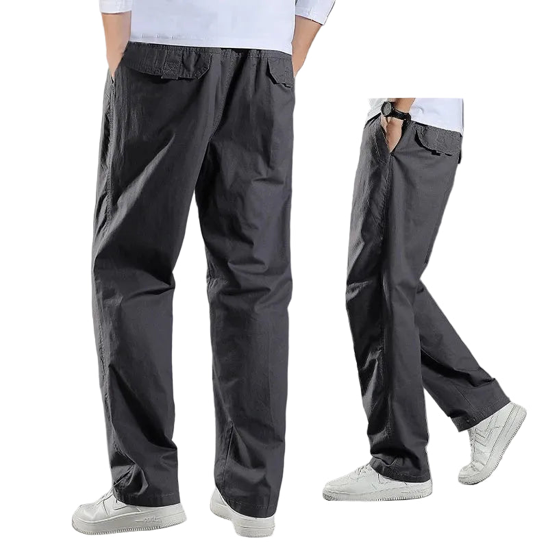 All-Season Men's Cargo Pants — Relaxed Fit, Extended Sizes