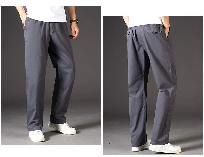 All-Season Men's Cargo Pants — Relaxed Fit, Extended Sizes