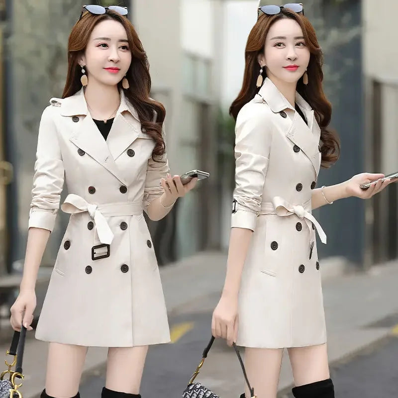 The Seoul Coat — Slimming V-Neck Windbreaker