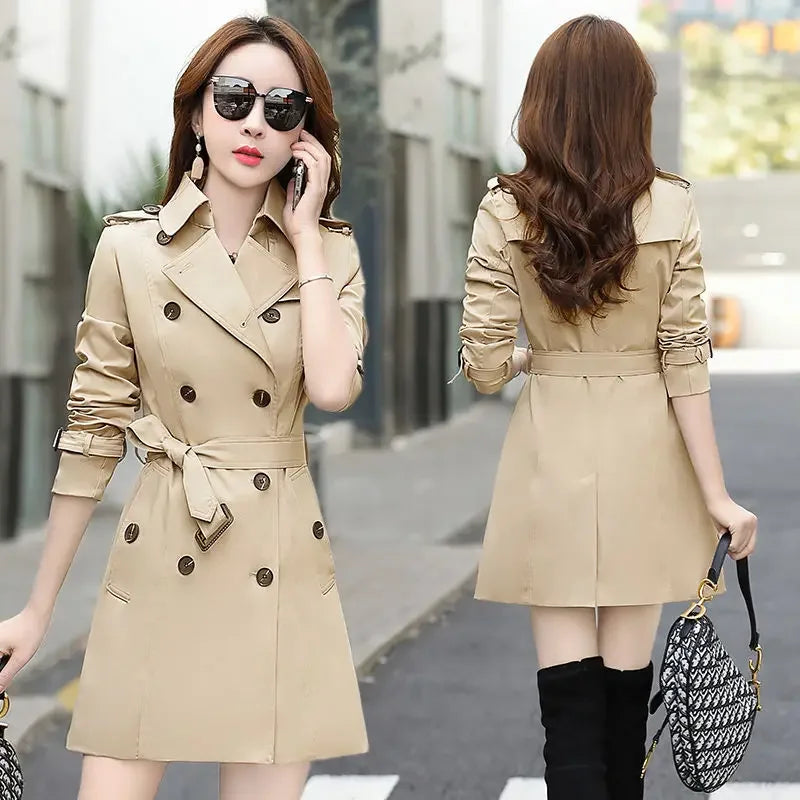 The Seoul Coat — Slimming V-Neck Windbreaker