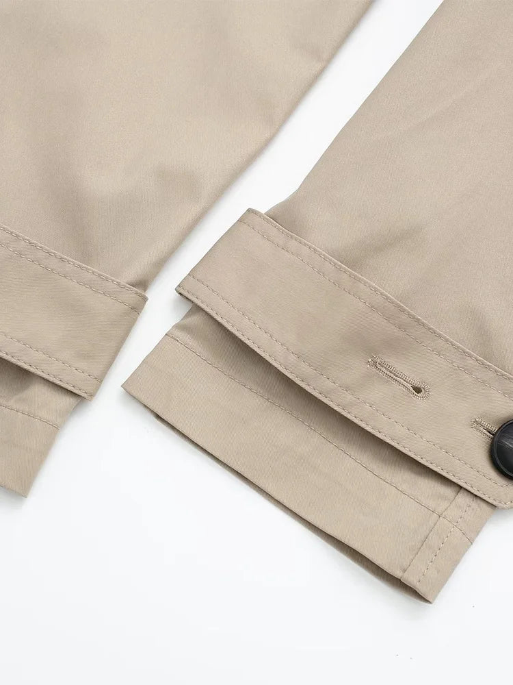 The Maison Trench — Belted Double-Breasted Long Coat