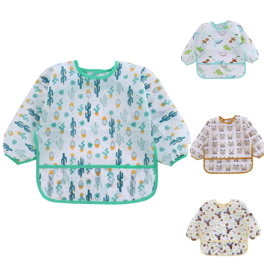 Little Mess Masters — Kids Waterproof Long Sleeve Art Smock Bib