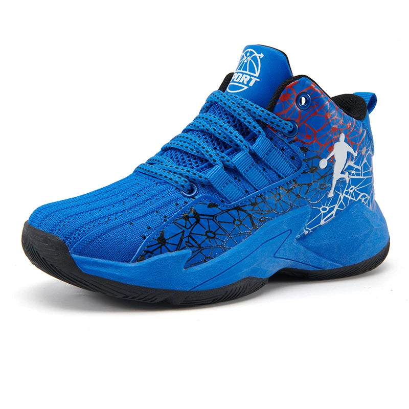 Kids' Pro Court Basketball Shoes — Non-Slip, Breathable & Built to Move