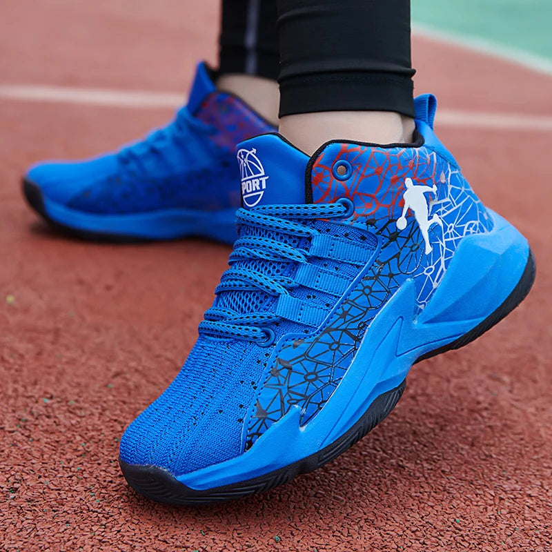 Kids' Pro Court Basketball Shoes — Non-Slip, Breathable & Built to Move