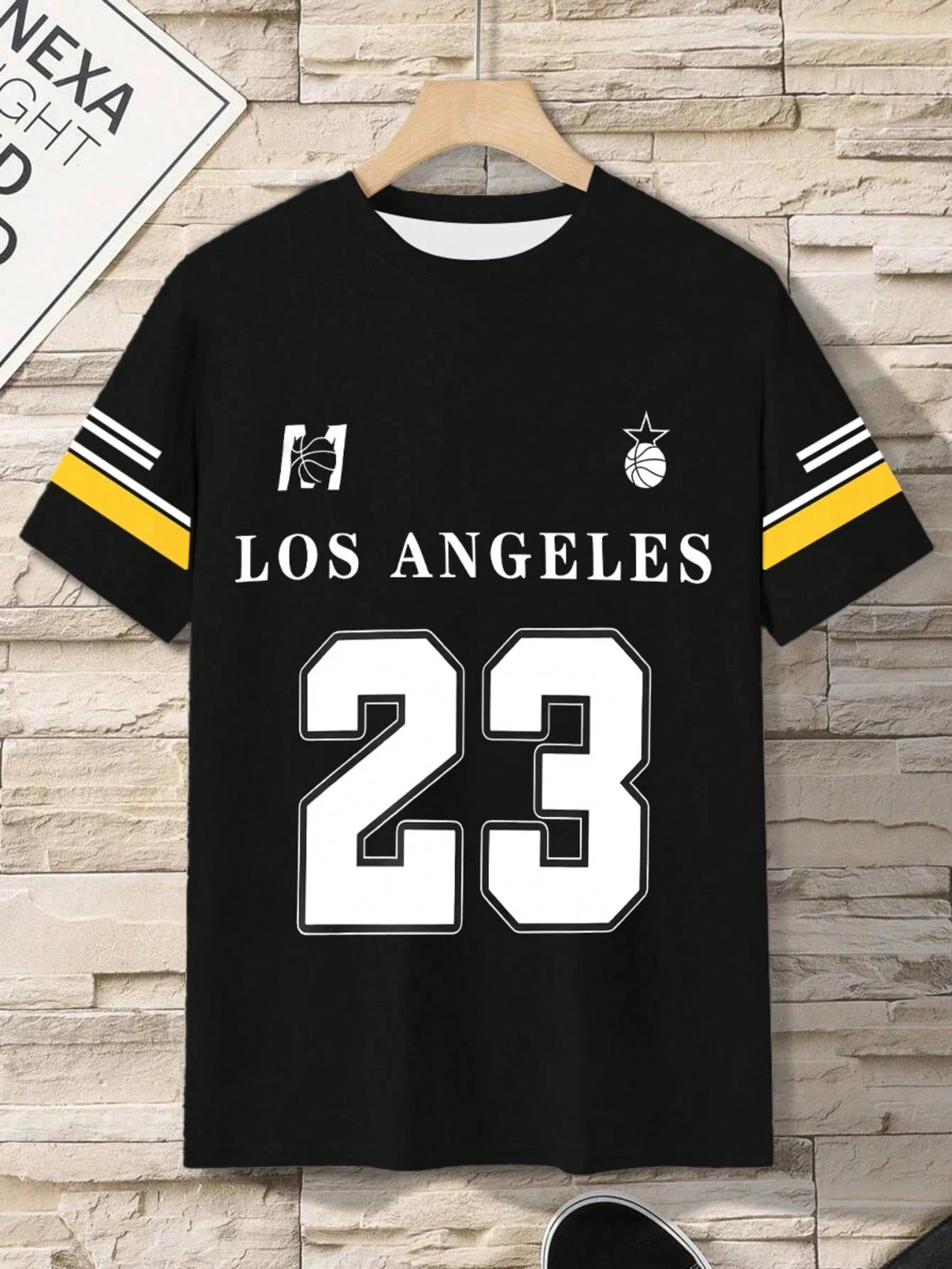 LA 23 Oversized Basketball Tee — Men's Streetwear