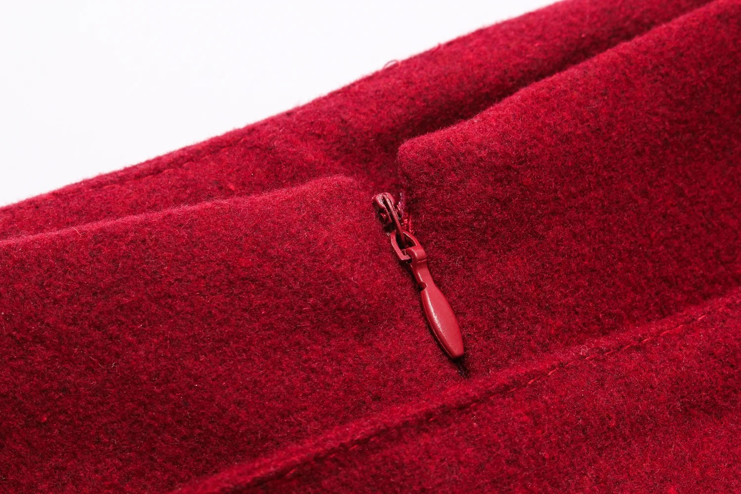 High Waist Wool Pencil Skirt