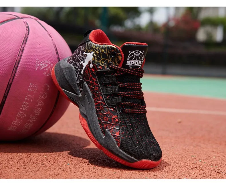 Kids' Pro Court Basketball Shoes — Non-Slip, Breathable & Built to Move