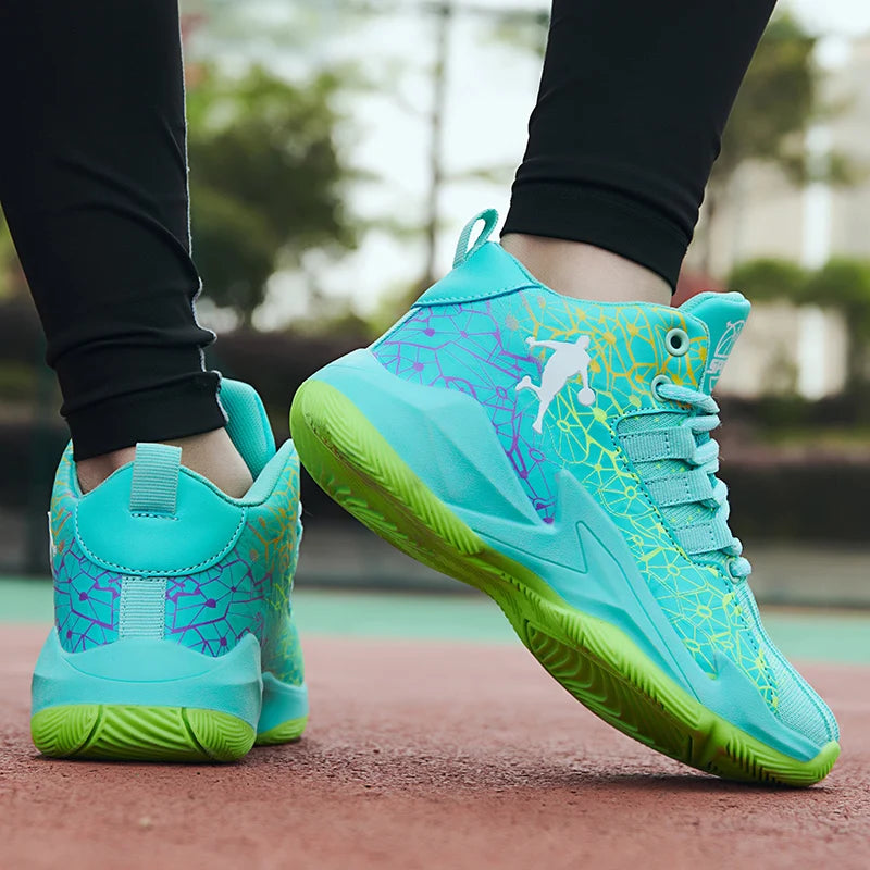 Kids' Pro Court Basketball Shoes — Non-Slip, Breathable & Built to Move