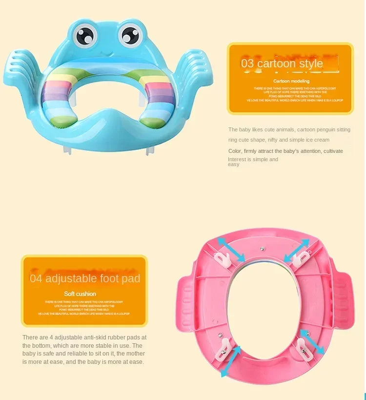 Little Steps Big Wins — Baby Potty Seat with Armrests & Cushion