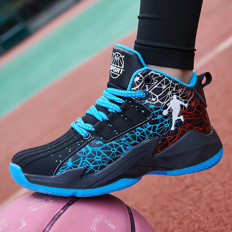 Kids' Pro Court Basketball Shoes — Non-Slip, Breathable & Built to Move