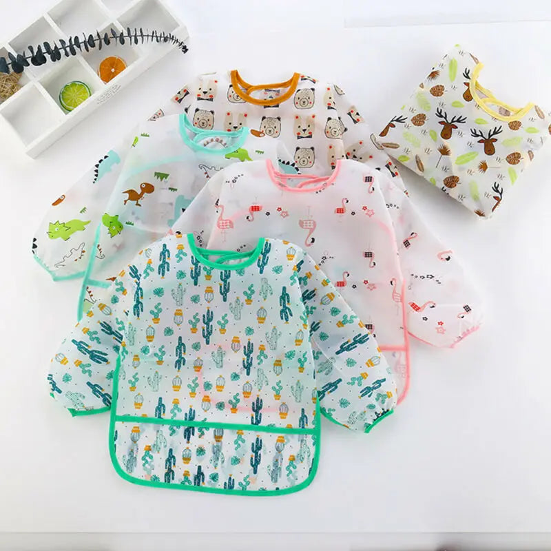 Little Mess Masters — Kids Waterproof Long Sleeve Art Smock Bib